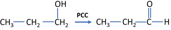 propanol oxidation to propanal by PCC